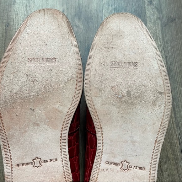 Stacy Adams Mens Red Diamonte Leather Dress Shoes 10 M - Picture 12 of 12